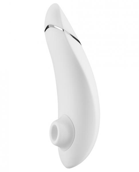 Womanizer Premium Clitoral Vibrator White Chrome