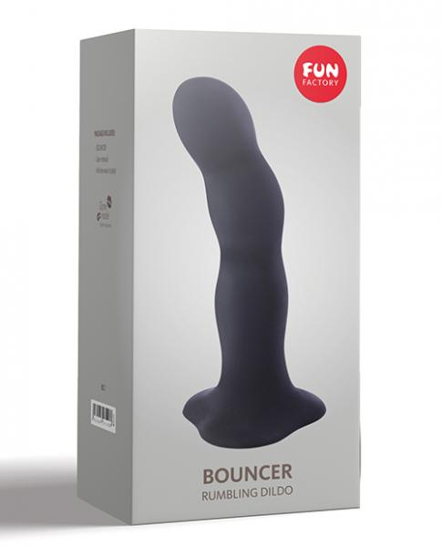 Fun Factory Bouncer 7 inches Weighted Ball Dildo Black Sex Toy Product