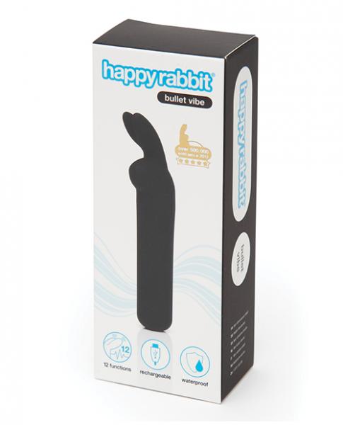 Happy Rabbit Rechargeable Bullet – Black