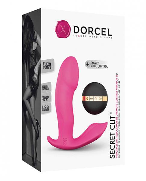 Dorcel Secret Clit Dual Stim Heating And Voice Control Pink Sex Toy Product