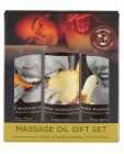 Earthly Body Edible Massage Oil Gift Set: Banana, Mango & Pineapple 2oz Image 2