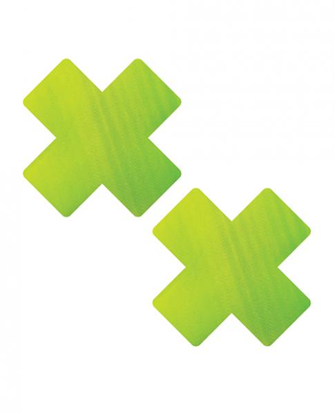 Neva Nude Chameleon Color Changing X Factor Pasties – Green/yellow