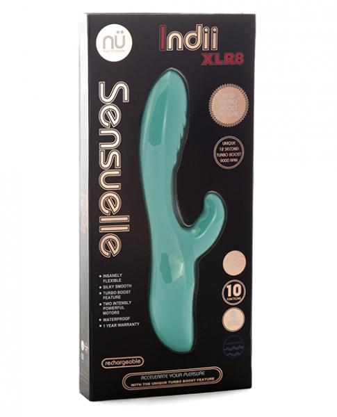 Sensuelle Indii XLR8 Electric Blue Rabbit Vibrator Image 2