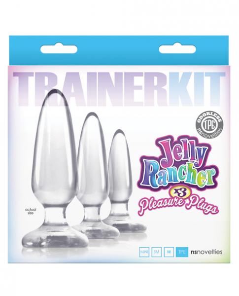Jelly Rancher Butt Plug Trainer Kit Clear Sex Toy Product