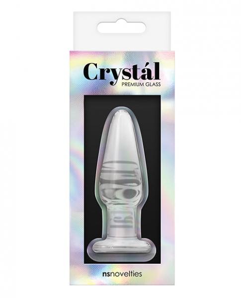 Crystal Glass Tapered Plug Small Clear Sex Toy Product