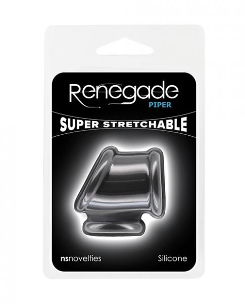Renegade Piper Cock & Balls Ring – Black