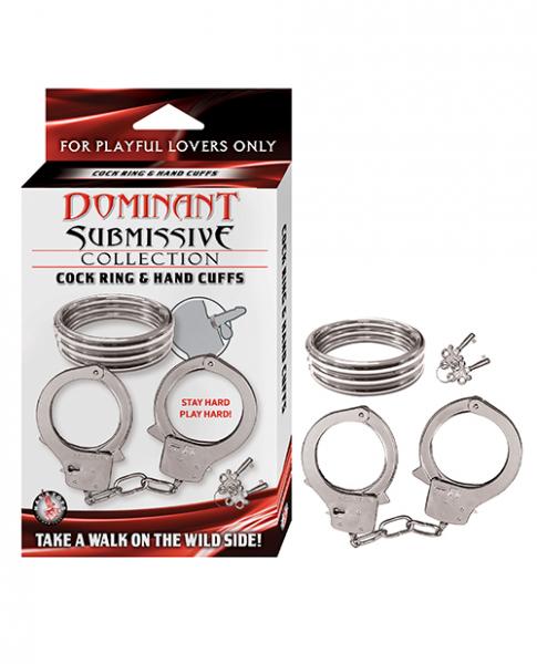 Dominant Submissive Collection Cockring And Handcuffs