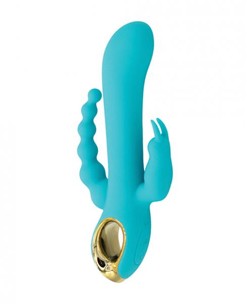 Natalie’s Toy Box Mighty Magic Clit, G-spot & Anal Vibrator – Aqua