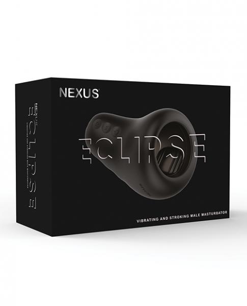 Nexus Eclipse Vibrating & Stroking Masturbator - Black Sex Toy Product