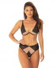 Mai Lace Bra High Apex Cups & High Waist Panty Black Sand Sm Sex Toy Product