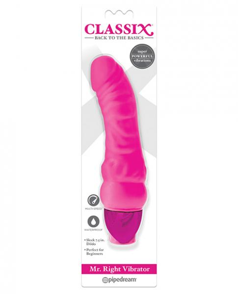 Classix Mr. Right Vibrator Pink Sex Toy Product