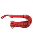 Rouge Short Leather Flogger - Red Sex Toy Product