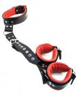 Rouge Neck To Wrist Restraint - Black/red Sex Toy Product