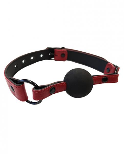 Rouge Ball Gag Burgundy Black Sex Toy Product