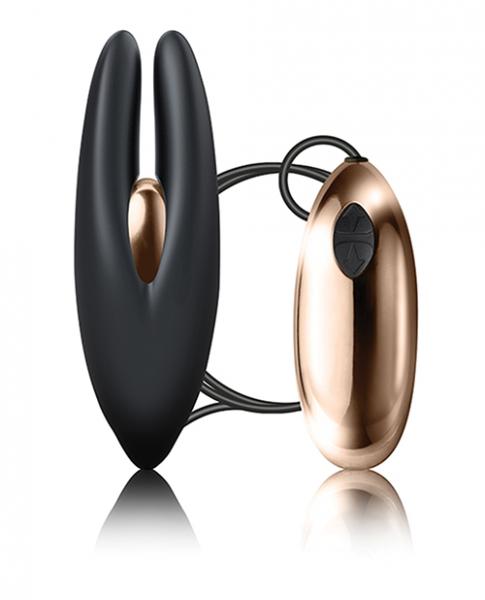 Rocks Off Mimosa Clitoral Vibrator Black Rose Gold Sex Toy Product