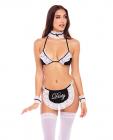 Rene Rofe 6pc At Your Service Maid Black O/s Image 2