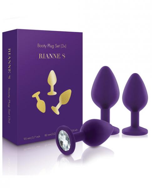 Rianne S Booty Plug Set 3X Purple