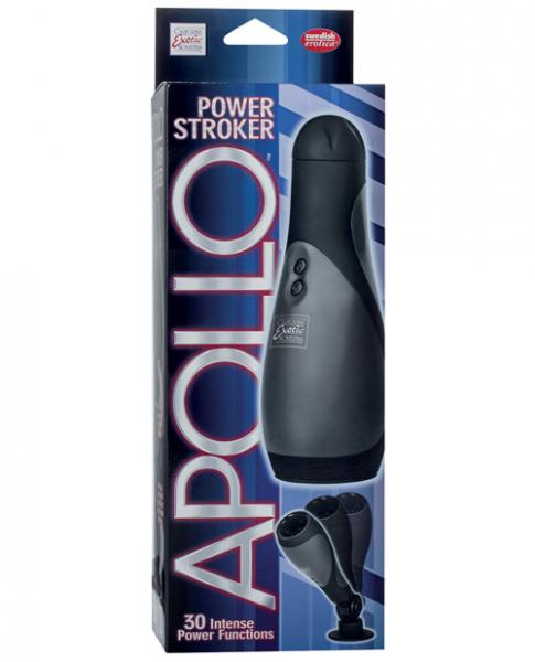 Apollo Power Stroker Masturbator Black 8.5 Inch	 Sex Toy Product