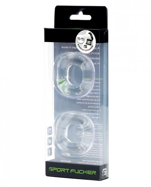 Sport F*cker Boner Expansion Kit 2 Clear Rings Sex Toy Product