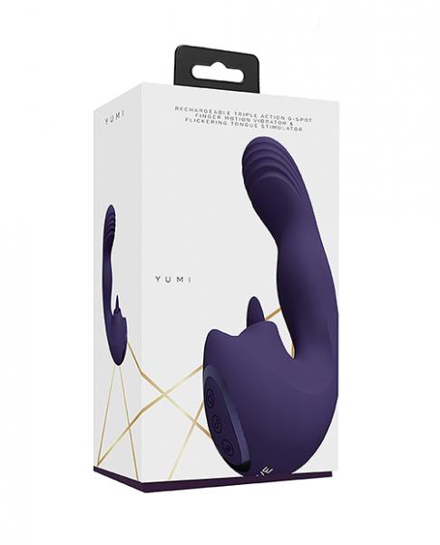 Shots Yumi Triple Action G-spot Vibrator & Stimulator – Purple