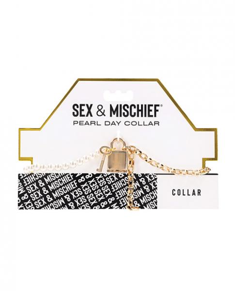 Sex & Mischief Pearl Day Collar Sex Toy Product