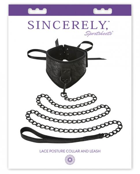 Sincerely Lace Posture Collar & Leash Sex Toy Product