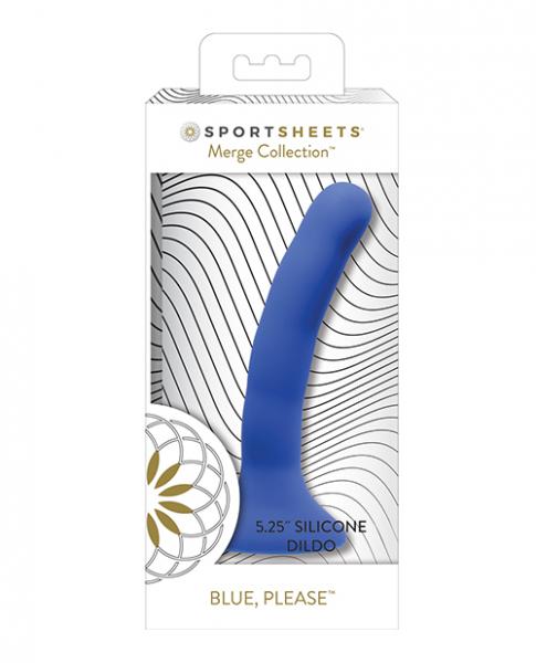 Sportsheets 5.25" Please Silicone Dildo – Blue