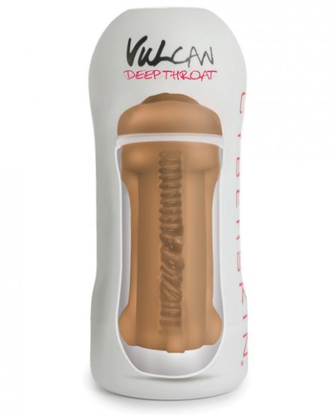 Cyberskin Vulcan Deep Throat Stroker Mocha Sex Toy Product