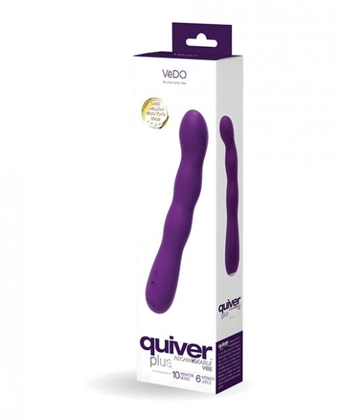 Vedo Quiver Plus Rechargeable Vibe – Deep Purple