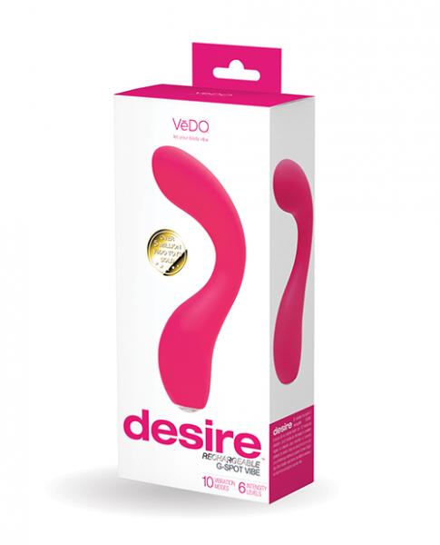 Vedo Desire Rechargeable G-spot Vibe – Pink