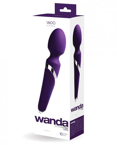 Vedo Wanda Rechargeable Wand Massager Deep Purple Image 3