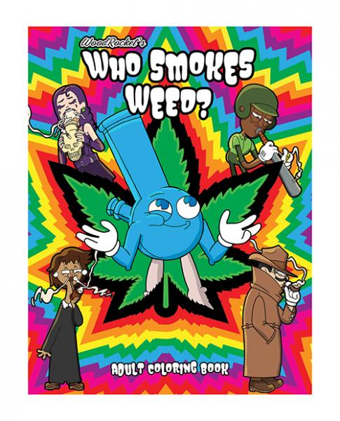 Wood Rocket Who Smokes Weed Coloring Book Image 5