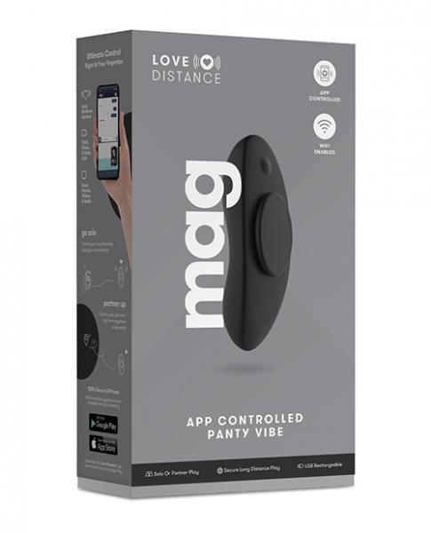 Love Distance Mag App Controlled Panty Vibe – Black