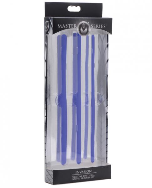 Invasion Silicone Urethral Sound Trainer Blue Set Of 3 Sex Toy Product