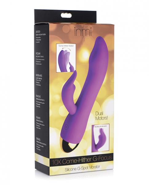 Inmi 10x Come Hither G-force Silicone Vibrator – Purple