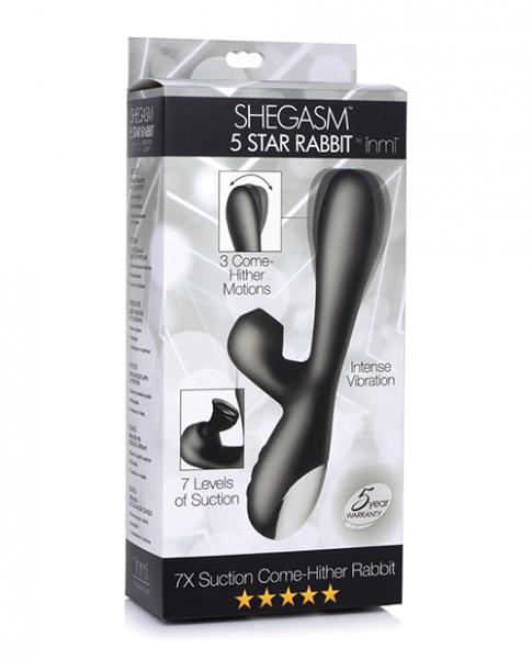 Inmi Shegasm Suction Come Hither Rabbit – Black