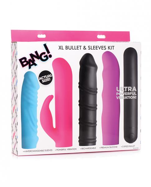 Bang! 4 In 1 Xl Bullet & Sleeve Kit – Assorted Colors