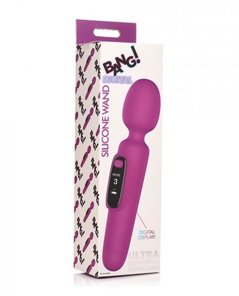 Bang! 10x Digital Vibrating Wand - Purple Image 2