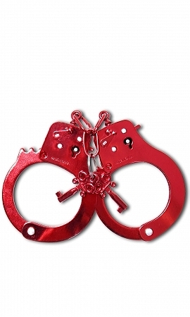 Fetish fantasy series anodized cuffs – red