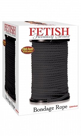 Fetish Fantasy Bondage Rope Black 200 Feet Sex Toy Product