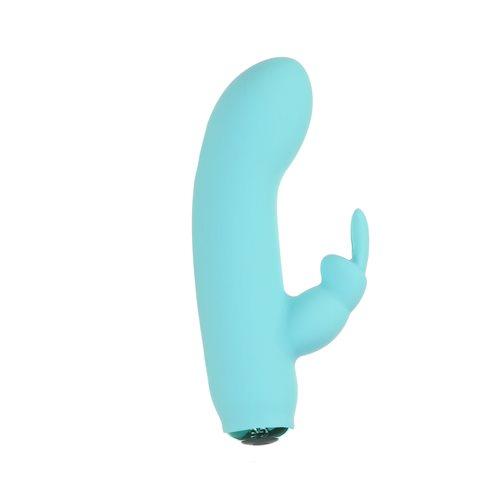 Power Bullet Alices Bunny 4in 10 Function Bullet Teal Sex Toy Product