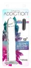 Addiction Crystal 9 Vertical Dong Clear Tpe W/ Bullet " Sex Toy Product