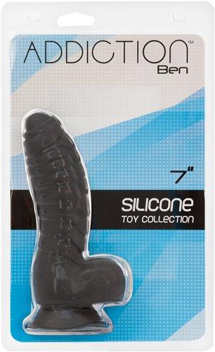 Addiction Ben 7 inches Dildo Black  Sex Toy Product