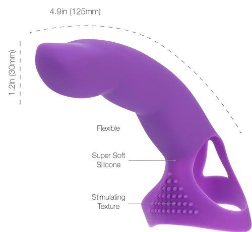 Extra Touch Finger Dong Purple Sex Toy Product