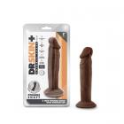 Dr. Skin Plus 6in Poseable Dildo Chocolate Sex Toy Product