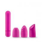 Rose Euphoria Bullet Vibrator With Tips Pink Sex Toy Product