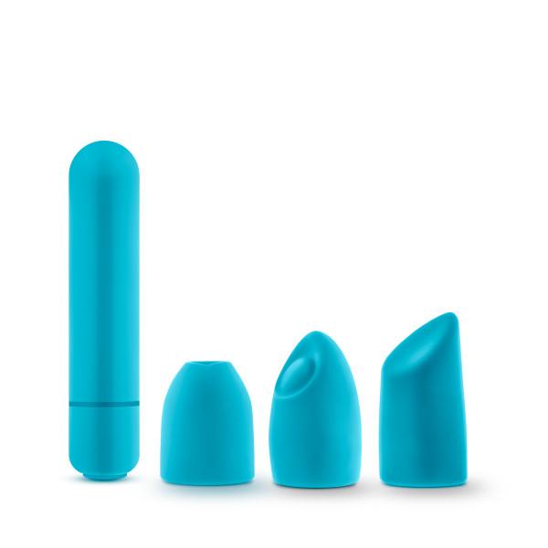 Rose Euphoria Bullet Vibrator With Tips Blue