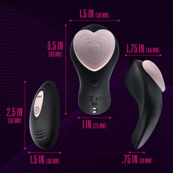 Temptasia Heartbeat Panty Vibe W/ Remote Pink Sex Toy Product