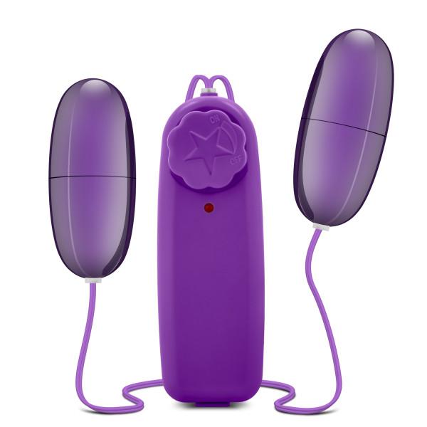 Double Pop Eggs Plum Purple Vibrating Bullet Sex Toy Product