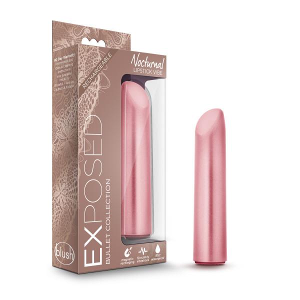 Nocturnal Rechargeable Lipstick Vibe Dusty Rose Pink Sex Toy Product